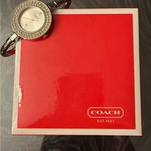 Coach Silver Women's Watch with Crystal Accents